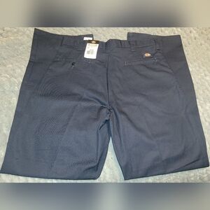 Dickies Industrial Flat Front Pants Sz 36/34 New With Tags Navy‎